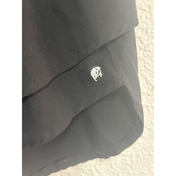 ApanaWomen's Black Running Shorts Layered Athletic Activewear Workout Gym - Picture 3 of 6